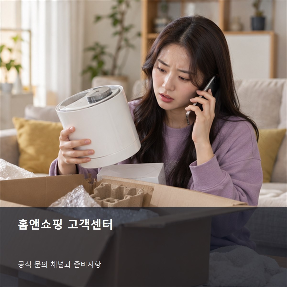 홈앤쇼핑 고객센터, 주문·취소·반품 문의 전 확인할 것 2 홈앤쇼핑 고객센터 공식 문의 안내 사진
