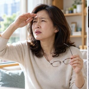 시야 흐림 원인 관련 실사 이미지