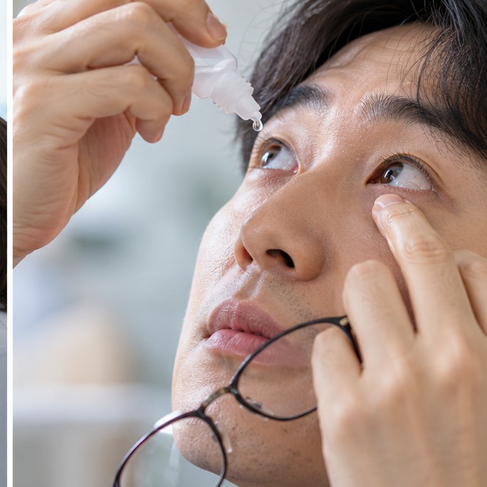 시야 흐림 원인 세부 장면 실사 이미지