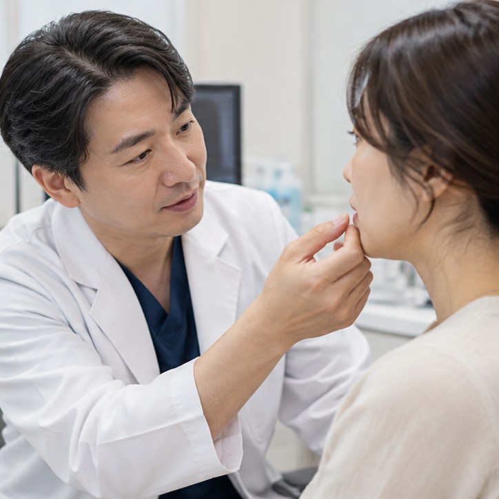 입술 저림 원인, 일시적 증상과 응급 신호 구분하기 2 입술 저림 원인 확인 장면 실사 이미지