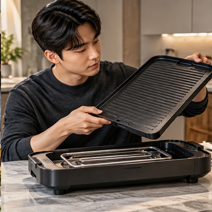 전기그릴 구매 가이드, 오래 쓰기 위한 핵심 점검표 2 전기그릴 구매 가이드 확인 장면 실사 이미지