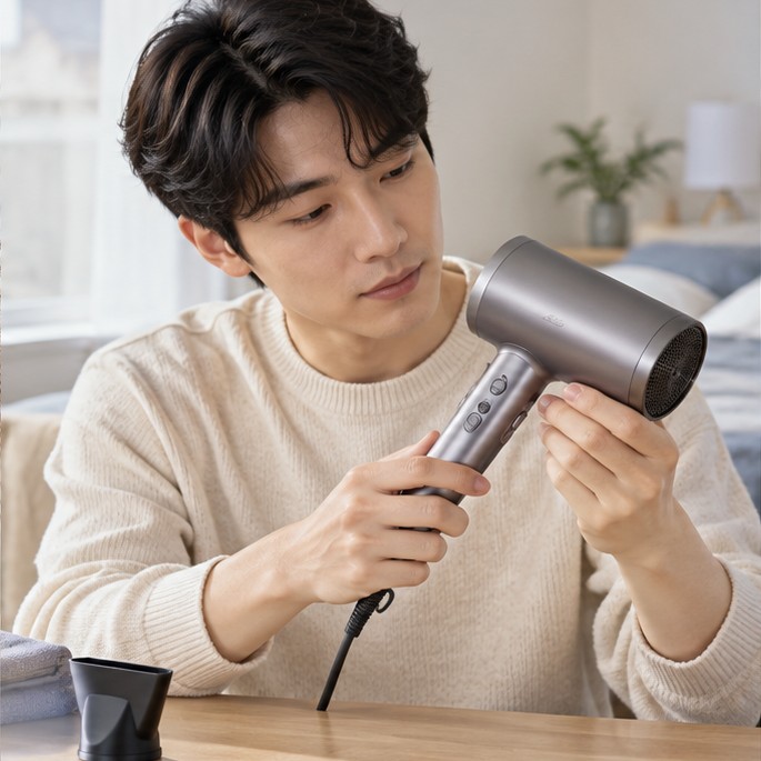 헤어드라이어 선택 전에 확인할 성능·안전·관리 기준 2 헤어드라이어 확인 장면 실사 이미지