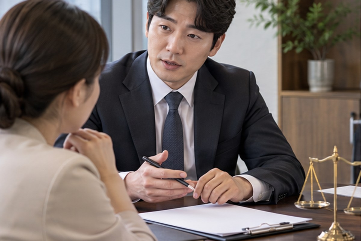 업무방해 변호사 비용 상담 장면