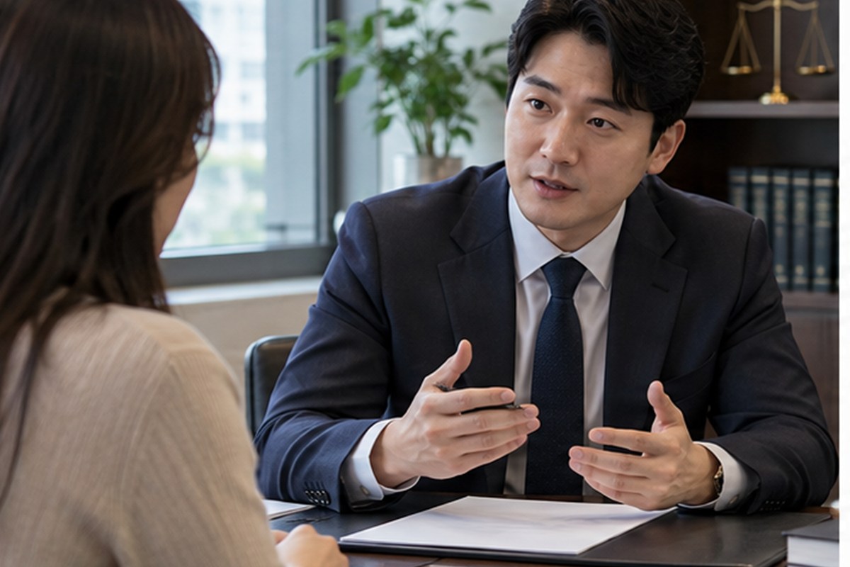 형사고소 변호사 비용 상담 장면