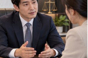민사 항소 변호사 비용 상담 장면