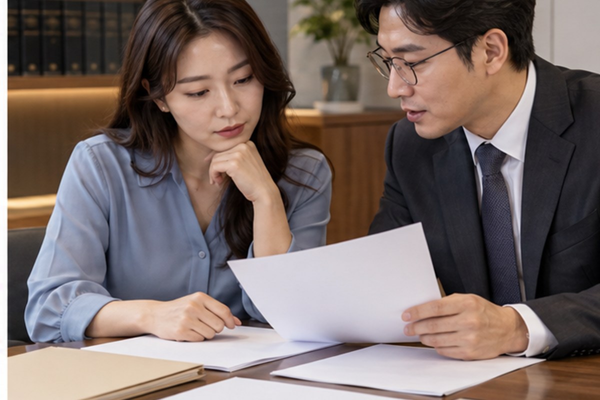 친권소송 변호사 비용 업무 범위를 비교하는 장면