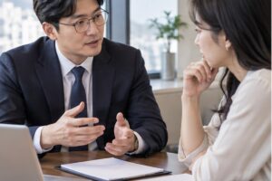 미국 특허 출원 비용, 공식 수수료와 별도 보수를 구분하세요 3 미국 특허 출원 비용 상담 장면