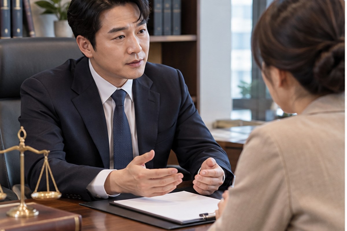아동학대 변호사 비용 상담 장면