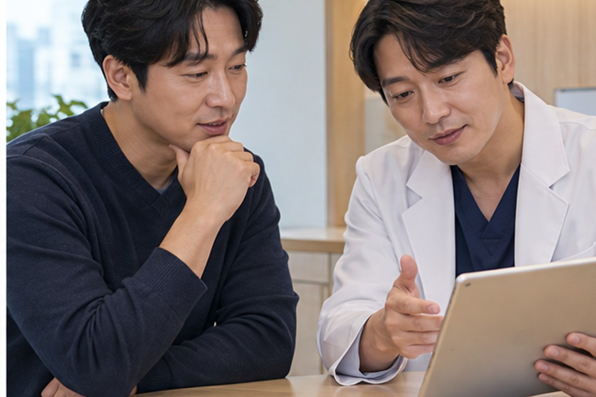 요로결석 수술비용 치료 선택지를 설명하는 장면