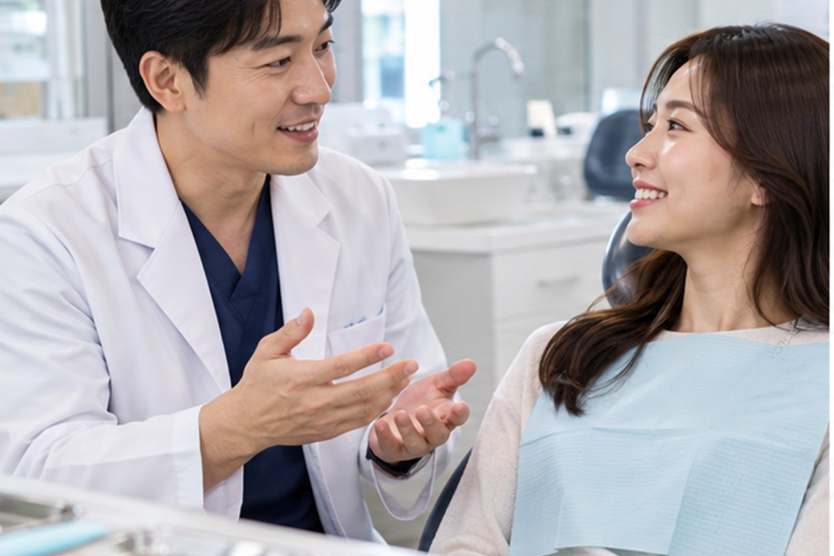 잇몸치료 비용 진료 상담 장면