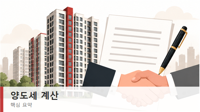 양도세 계산 방법, 양도차익 장기보유특별공제 세율 순서 1 양도세 계산 단계별 순서 요약