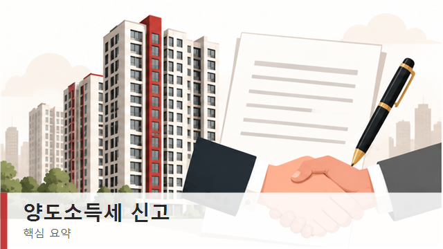 양도소득세 신고 기한과 구분 요약