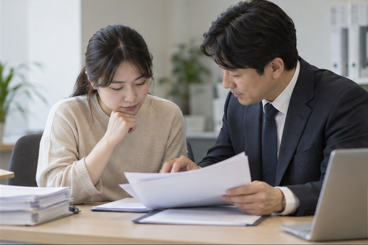 원천세 반기신고 공식 절차를 상담하고 점검하는 모습