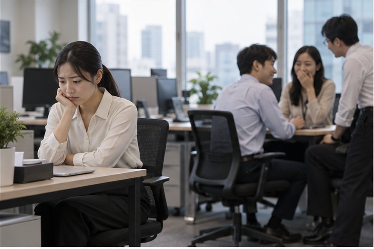 직장내괴롭힘 신고 관련 상황을 확인하는 사람