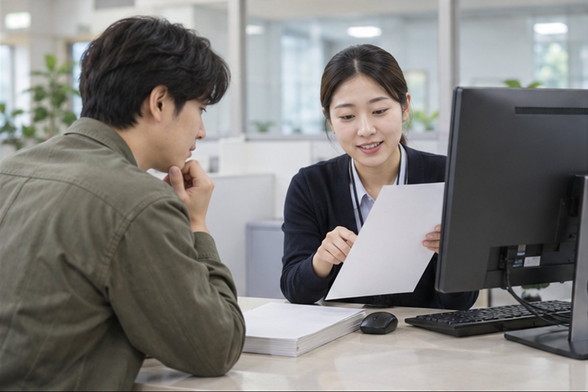 가족관계증명서 상세 일반 차이 공식 절차를 상담하고 점검하는 모습