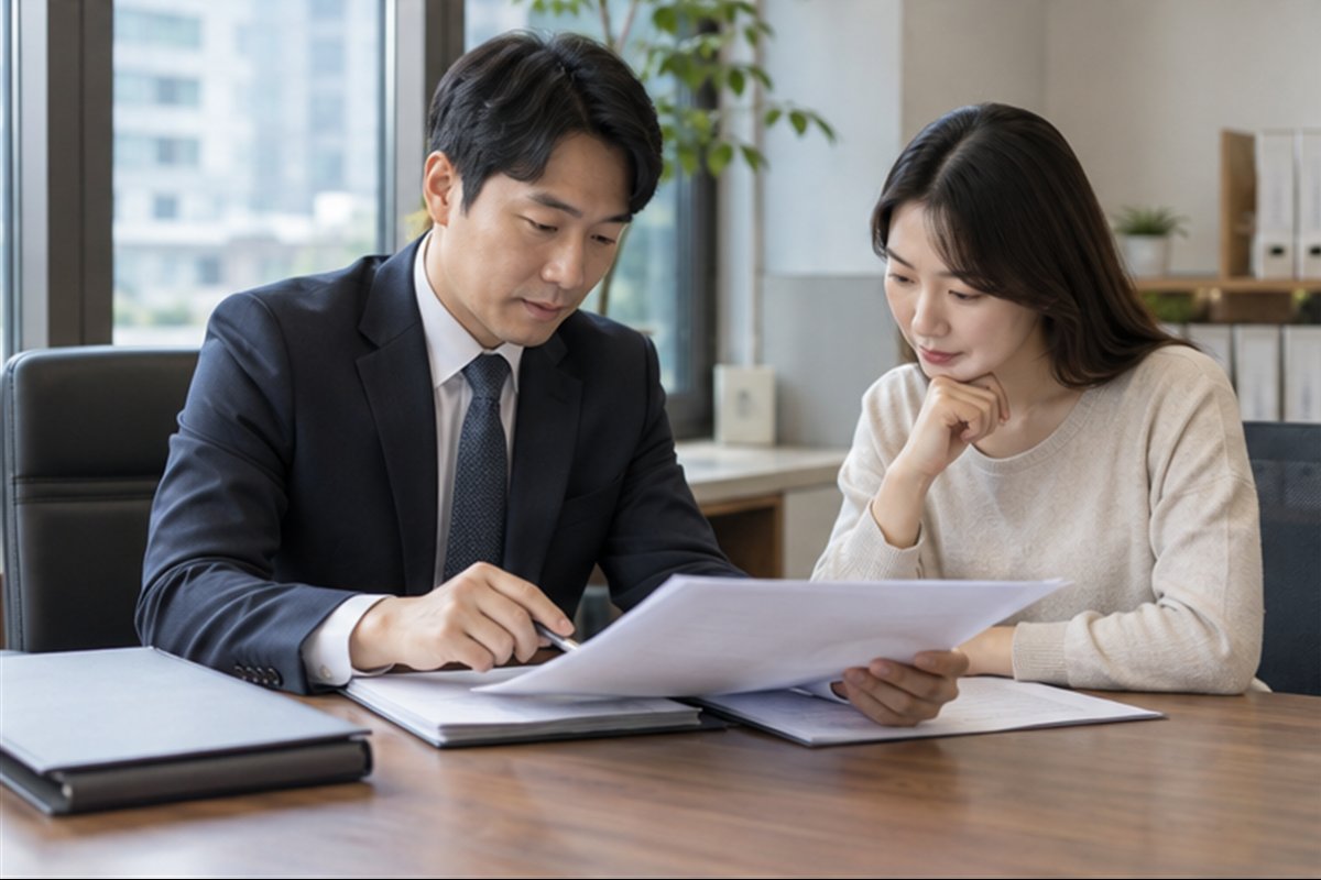 부동산 등기부등본 보는법 공식 절차를 상담하고 점검하는 모습