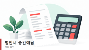 법인세 중간예납 신고 납부, 8월 31일 대상과 계산 방법 8 법인세 중간예납 기한과 대상 요약