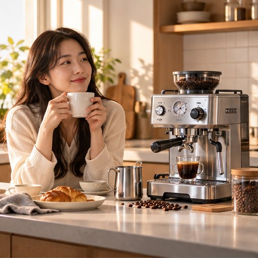 커피머신 선택과 확인을 위한 실사 이미지 1