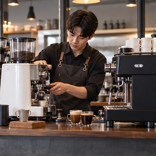 커피머신 선택과 확인을 위한 실사 이미지 2