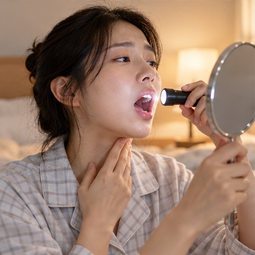목젖 부었을때, 집에서 볼 변화와 병원 방문 시점 1 목젖 부었을때 선택과 확인을 위한 실사 이미지 1