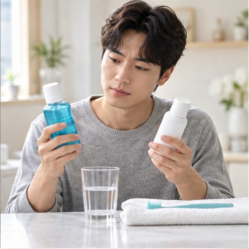 혀 통증 원인 선택과 확인을 위한 실사 이미지 2