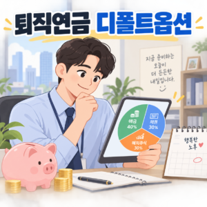 퇴직연금 디폴트옵션 안내 일러스트