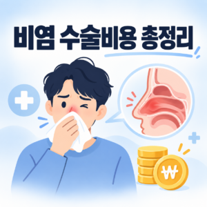비염 수술비용과 실손보험 적용 여부를 보여주는 대표 이미지