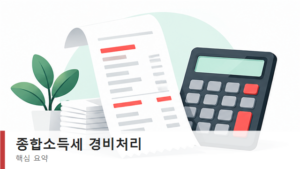 종합소득세 경비처리 기준, 인정되는 비용과 증빙 정리 5 종합소득세 경비처리 인정 기준 요약