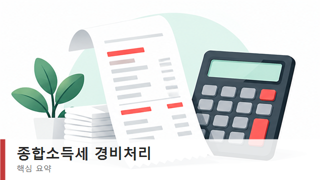 종합소득세 경비처리 기준, 인정되는 비용과 증빙 정리 1 종합소득세 경비처리 인정 기준 요약