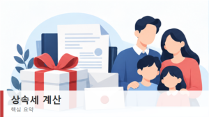상속세 계산 방법, 과세표준 세율과 공제 순서 예시 2 상속세 계산 순서와 세율 구간 요약