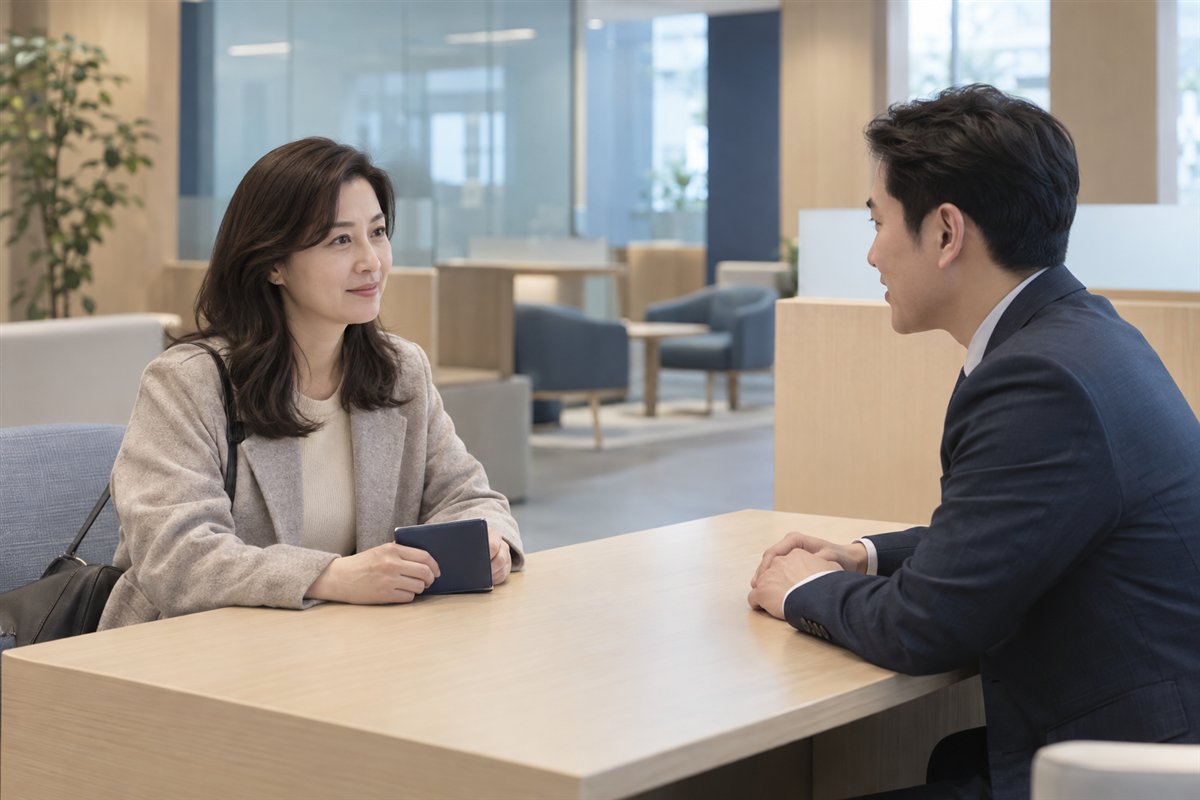 기업은행 엔화 환전 신청을 준비하는 여행자