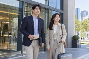 IBK기업은행 엔화 환전 신청을 준비하는 여행자