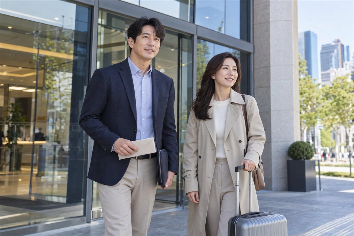 IBK기업은행 엔화 환전 신청을 준비하는 여행자