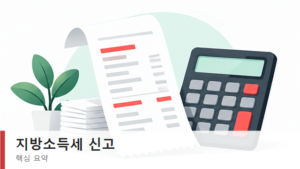 지방소득세 신고 방법, 홈택스에서 위택스로 이어서 하기 7 지방소득세 신고 구조와 신고처 요약