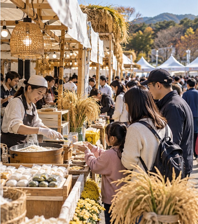 이천 쌀축제 확인 장면 실사 이미지