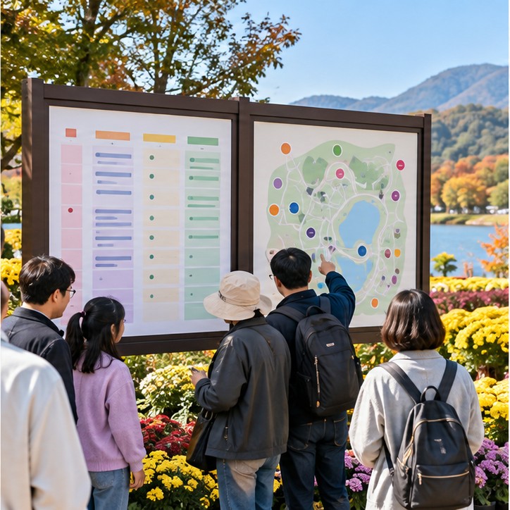 드림파크 국화축제 준비 과정 실사 이미지