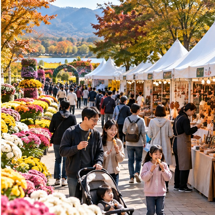 드림파크 국화축제 확인 장면 실사 이미지