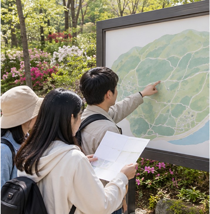 화담숲 준비 과정 실사 이미지