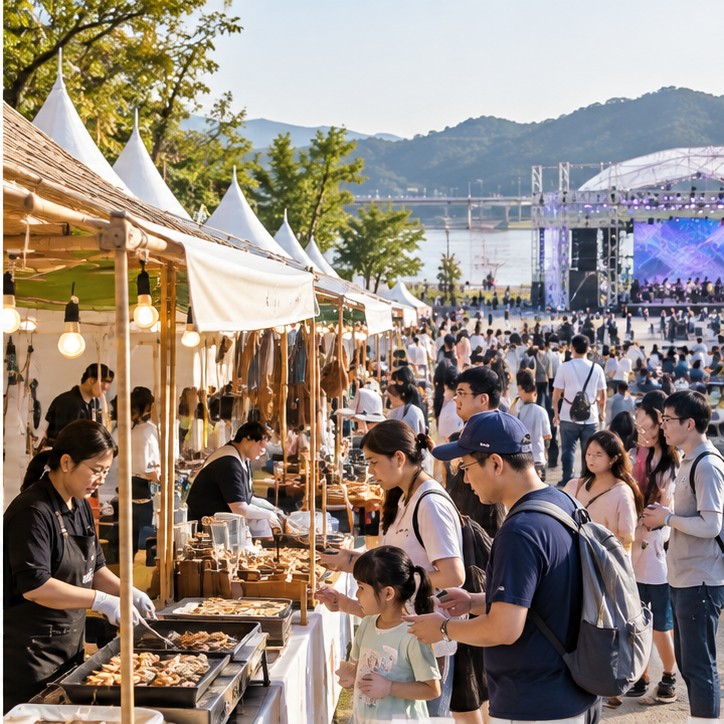 칠곡낙동강축제 확인 장면 실사 이미지