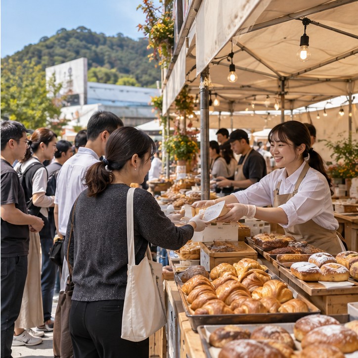 대전 빵버스 확인 장면 실사 이미지