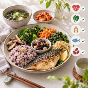 콜레스테롤 낮추는 음식: LDL·중성지방 관리와 정상수치 해석 1 콜레스테롤 낮추는 음식 안내 일러스트