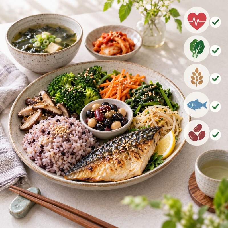 콜레스테롤 낮추는 음식: LDL·중성지방 관리와 정상수치 해석 1 콜레스테롤 낮추는 음식 안내 일러스트
