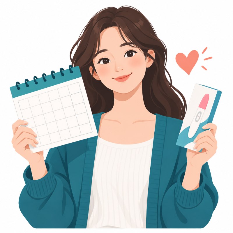임신 극초기증상 안내 일러스트