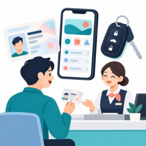 운전면허증 재발급 안내 일러스트