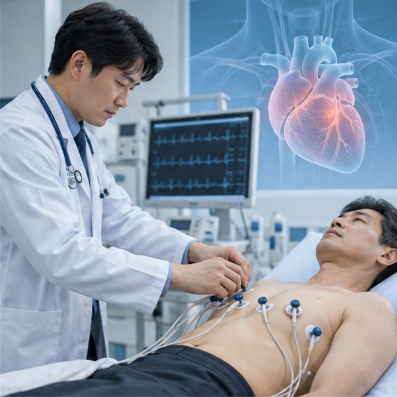 협심증 초기증상 진단 검사 이미지