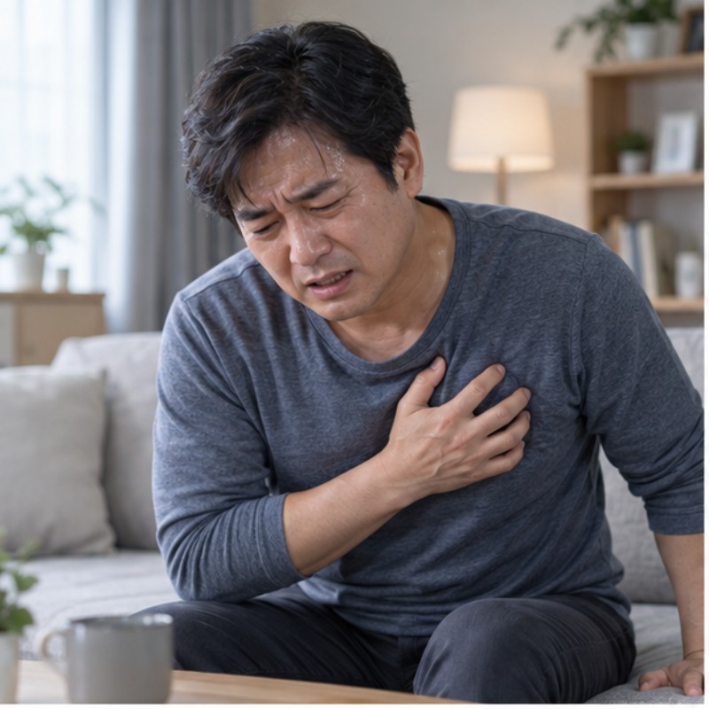심근경색 초기증상 증상 상황 이미지
