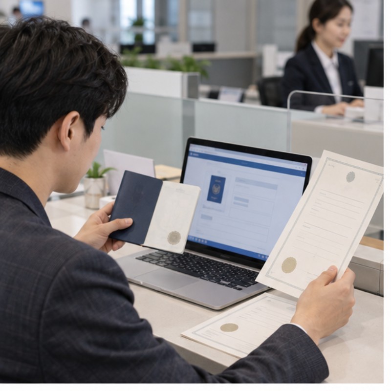 여권번호 조회 방법 관련 실제 상황 이미지