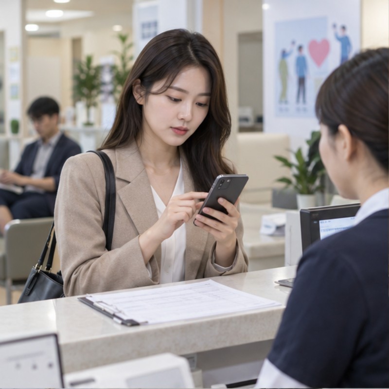 건강검진 대상자 확인법 관련 실제 상황 이미지