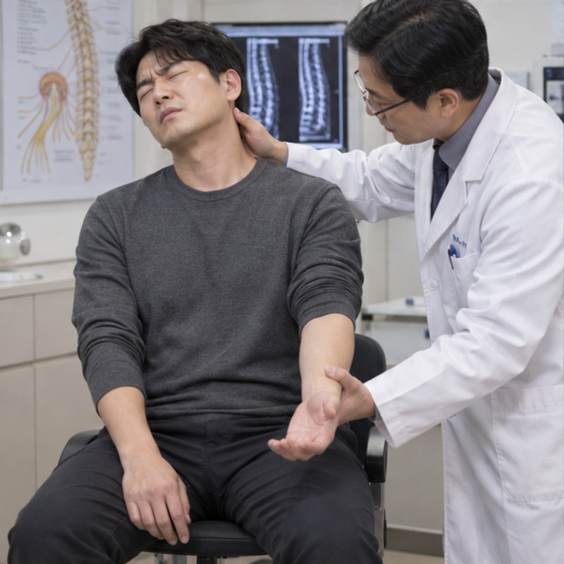 목디스크 증상 정리: 팔저림과 초기 신호, 치료·응급 진료 기준 2 목디스크 증상 관련 실제 상황 이미지