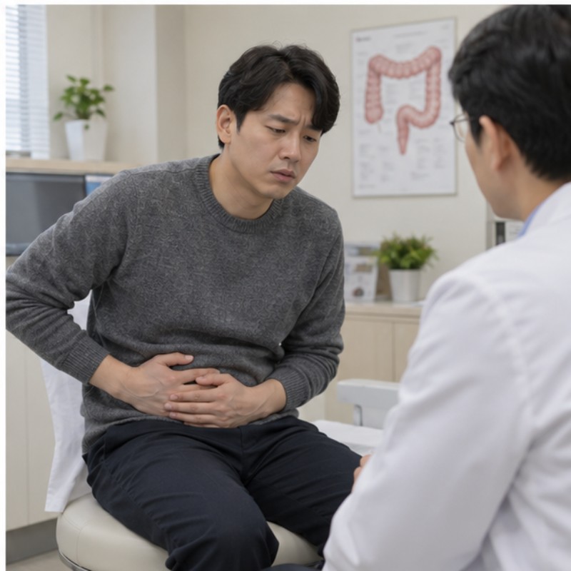 과민성대장증후군 증상 주제별 실제 상황 이미지